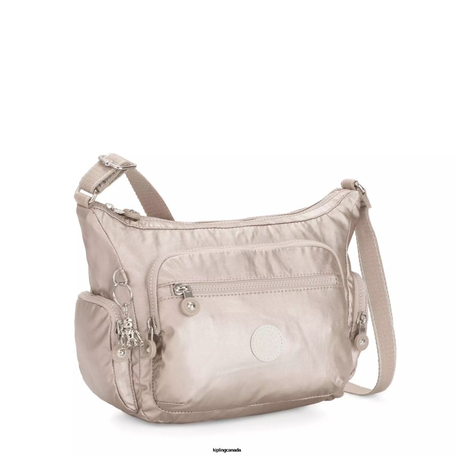 Women Crossbody Bags Kipling Metallic Glow Gabbie Small Metallic Crossbody Bag FHZD186 - Image 2