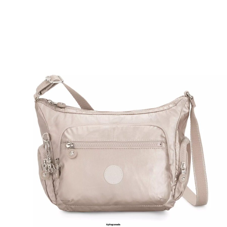 Women Crossbody Bags Kipling Metallic Glow Gabbie Small Metallic Crossbody Bag FHZD186 - Image 1