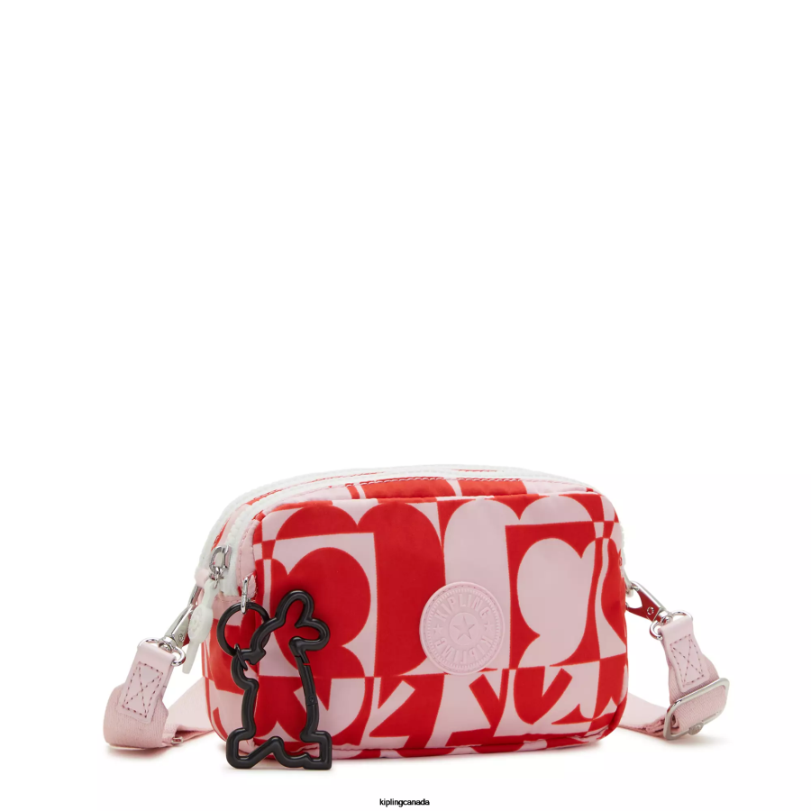 Women Crossbody Bags Kipling Minju Multi Print Milda Minju Kim Crossbody Bag FHZD43 - Image 2