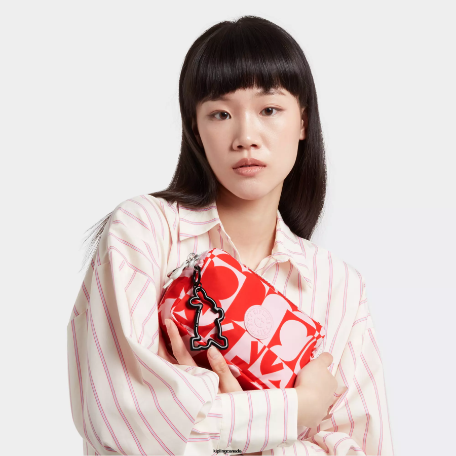 Women Crossbody Bags Kipling Minju Multi Print Milda Minju Kim Crossbody Bag FHZD43 - Image 5