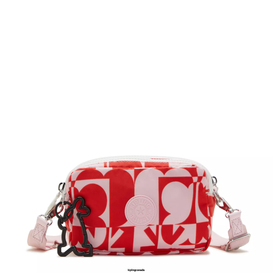 Women Crossbody Bags Kipling Minju Multi Print Milda Minju Kim Crossbody Bag FHZD43 - Image 1
