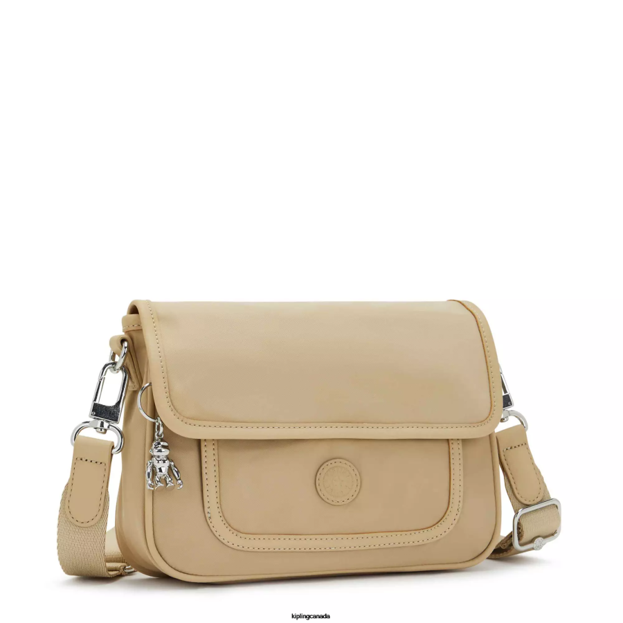Women Crossbody Bags Kipling Natural Beige Inaki Small Crossbody Bag FHZD180 - Image 2