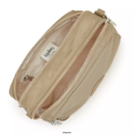 Women Crossbody Bags Kipling Natural Beige Milda Crossbody Bag FHZD69 - Image 3