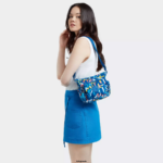 Women Crossbody Bags Kipling Neon Gabbie Mini Printed Crossbody Bag FHZD139 - Image 4
