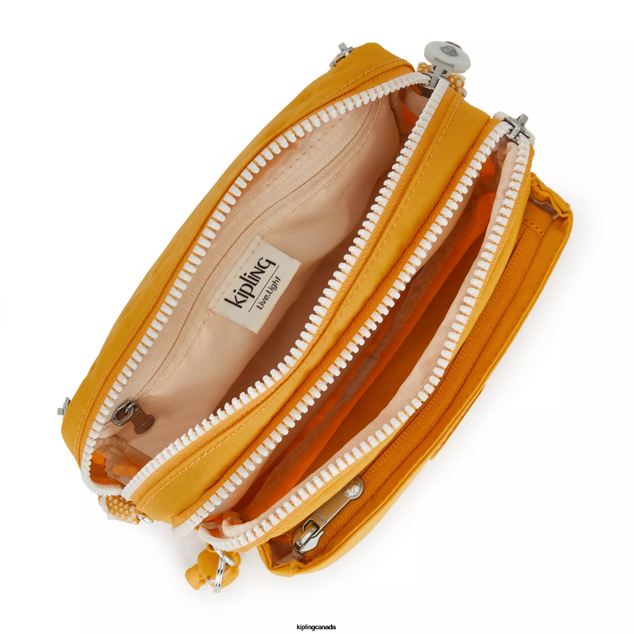 Women Crossbody Bags Kipling Rapid Yellow Abanu Multi Convertible Crossbody Bag FHZD118 - Image 3