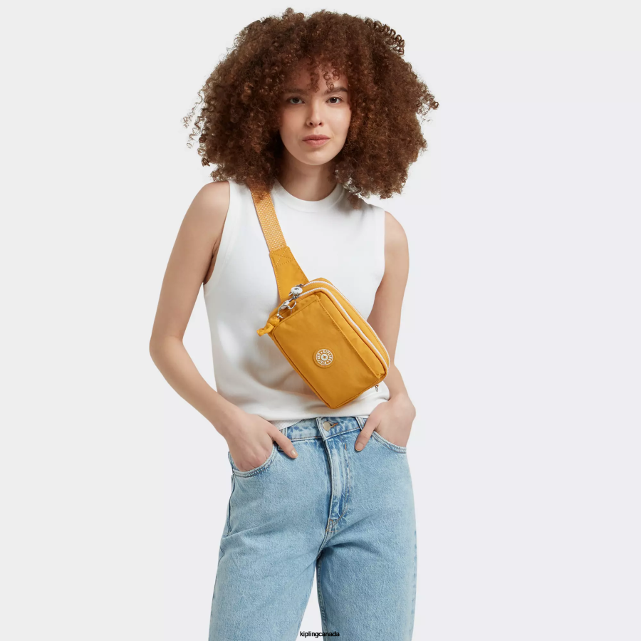 Women Crossbody Bags Kipling Rapid Yellow Abanu Multi Convertible Crossbody Bag FHZD118 - Image 4