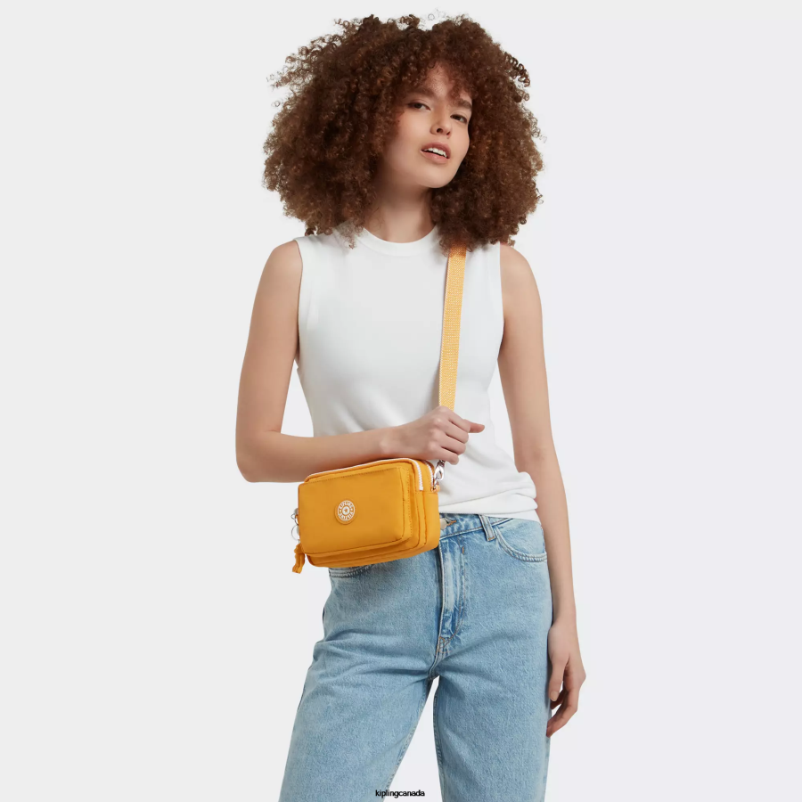 Women Crossbody Bags Kipling Rapid Yellow Abanu Multi Convertible Crossbody Bag FHZD118 - Image 5