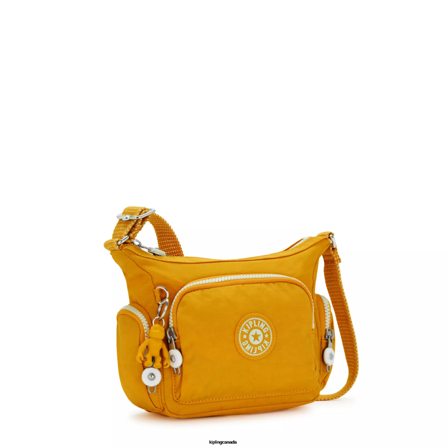 Women Crossbody Bags Kipling Rapid Yellow Gabbie Mini Crossbody Bag FHZD18 - Image 2