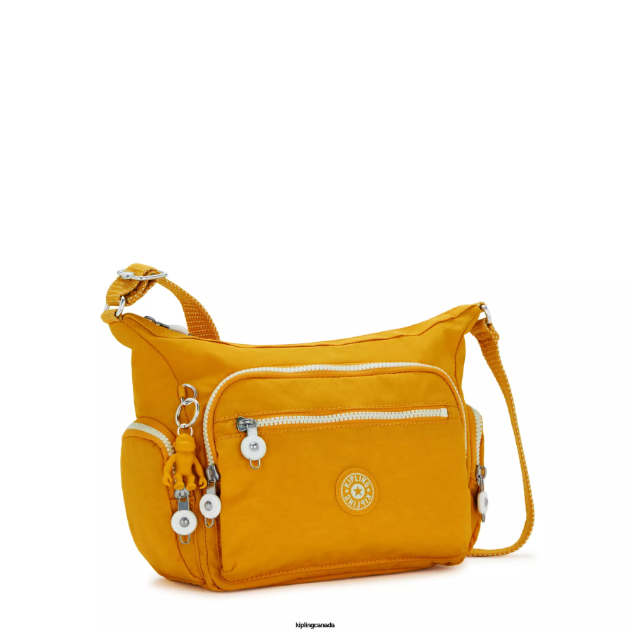 Women Crossbody Bags Kipling Rapid Yellow Gabbie Small Crossbody Bag FHZD159 - Image 2