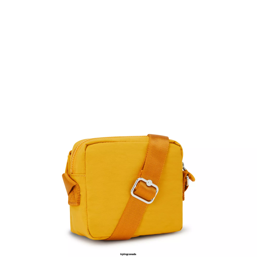 Women Crossbody Bags Kipling RapidÂ YellowÂ M Desta Crossbody Bag FHZD31 - Image 4