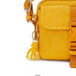 Women Crossbody Bags Kipling RapidÂ YellowÂ M Desta Crossbody Bag FHZD31 - Image 5