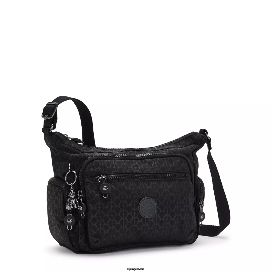 Women Crossbody Bags Kipling Signature Embossed Gabbie Small Printed Crossbody Bag FHZD233 - Image 2
