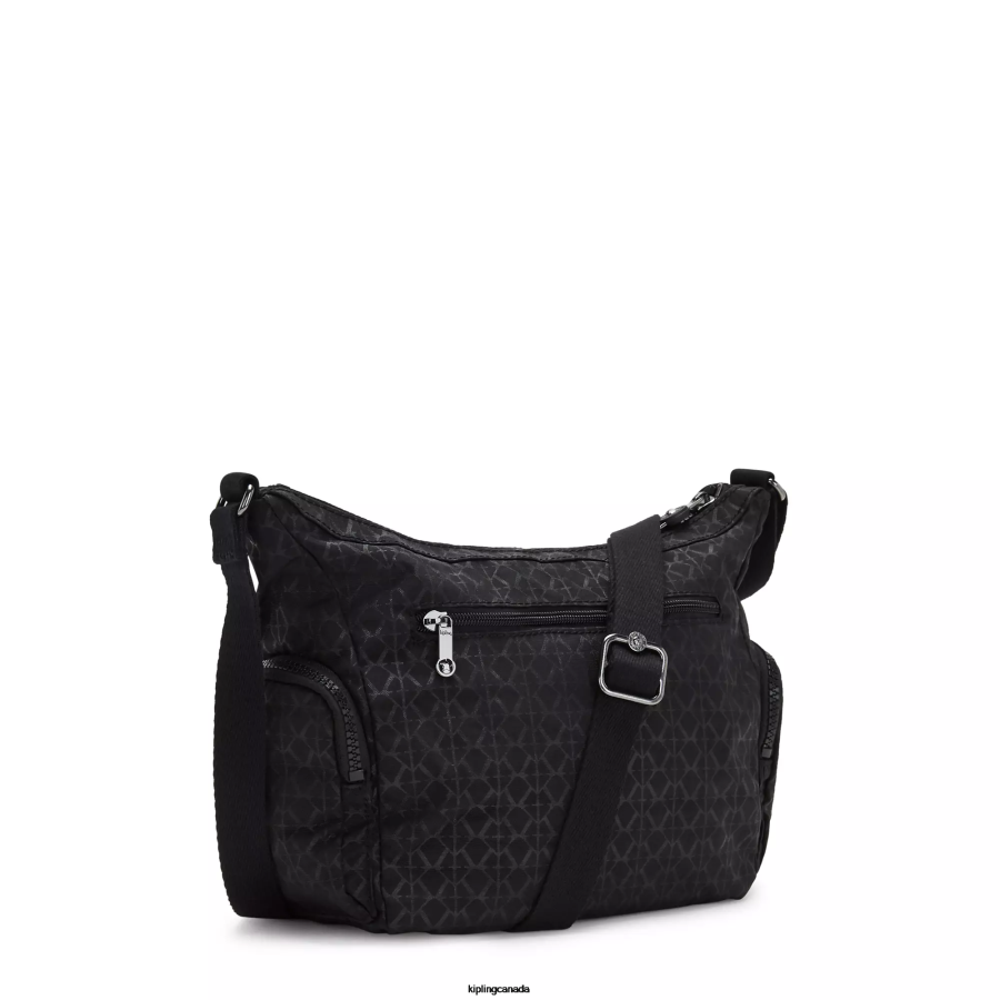 Women Crossbody Bags Kipling Signature Embossed Gabbie Small Printed Crossbody Bag FHZD233 - Image 5