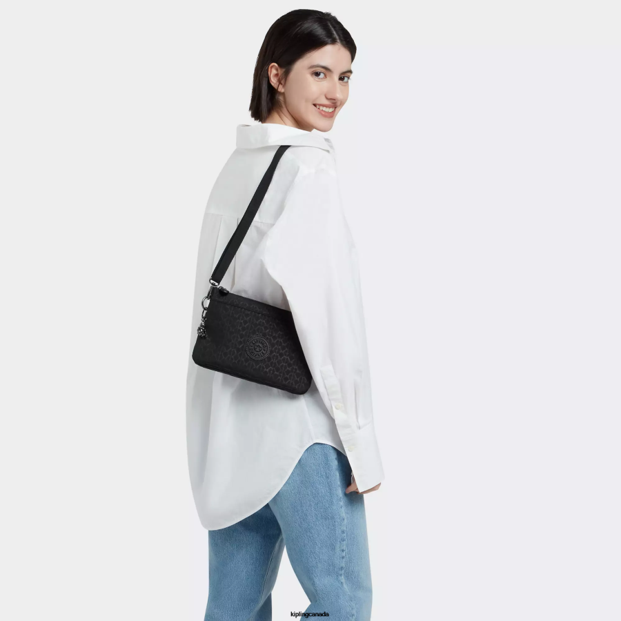 Women Crossbody Bags Kipling Signature Embossed Riri Printed Crossbody Bag FHZD187 - Image 4