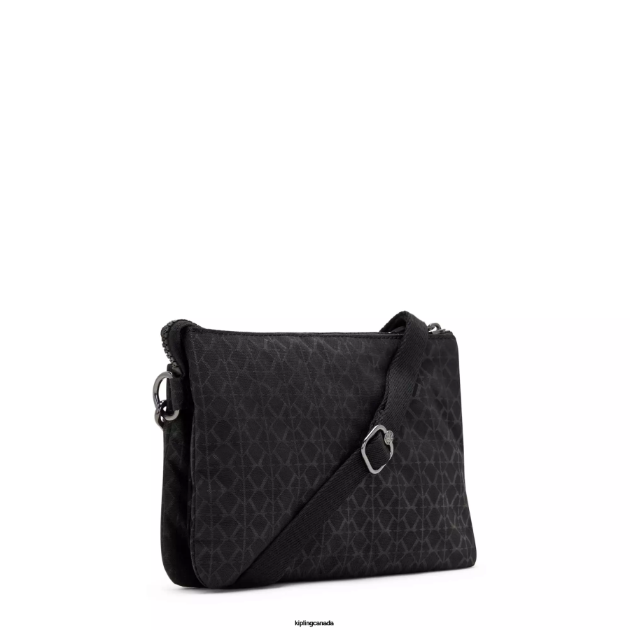 Women Crossbody Bags Kipling Signature Embossed Riri Printed Crossbody Bag FHZD187 - Image 5