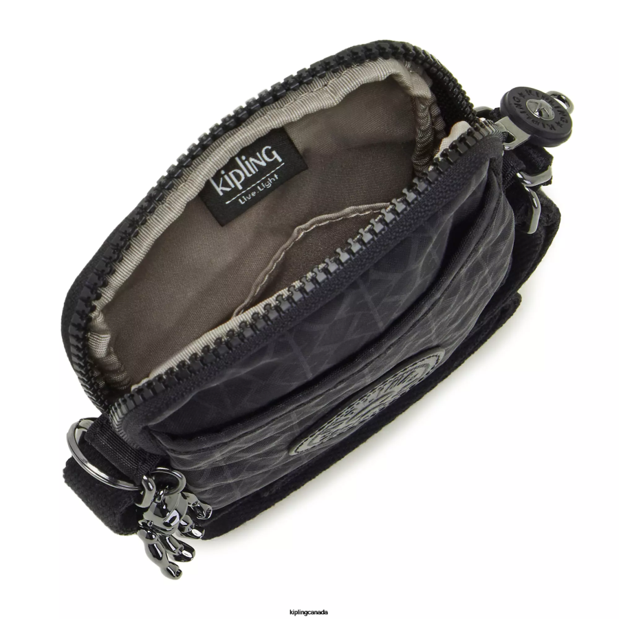 Women Crossbody Bags Kipling Signature Embossed Tally Printed Crossbody Phone Bag FHZD70 - Image 2