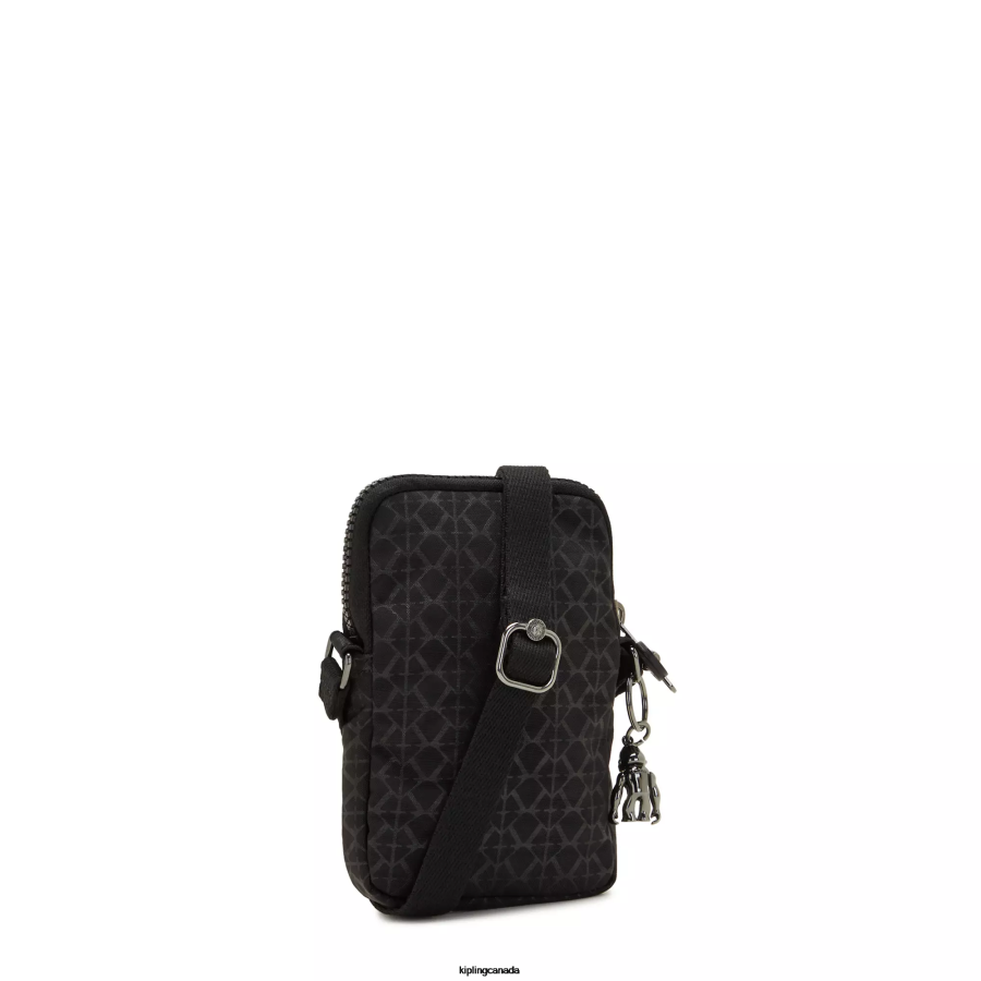 Women Crossbody Bags Kipling Signature Embossed Tally Printed Crossbody Phone Bag FHZD70 - Image 4