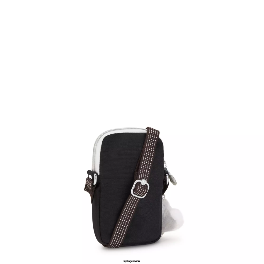 Women Crossbody Bags Kipling True Black Fun Tally Crossbody Phone Bag FHZD25 - Image 4