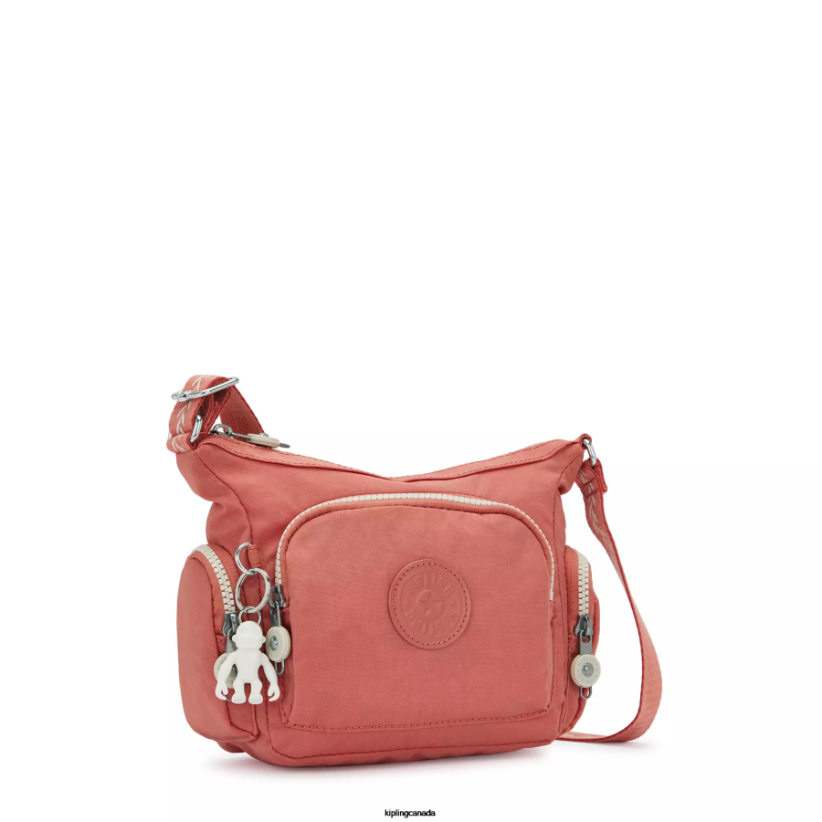 Women Crossbody Bags Kipling Vintage Pink Gabbie Mini Crossbody Bag FHZD23 - Image 2