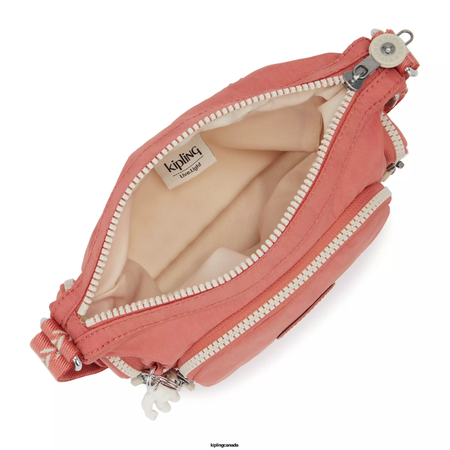 Women Crossbody Bags Kipling Vintage Pink Gabbie Mini Crossbody Bag FHZD23 - Image 3