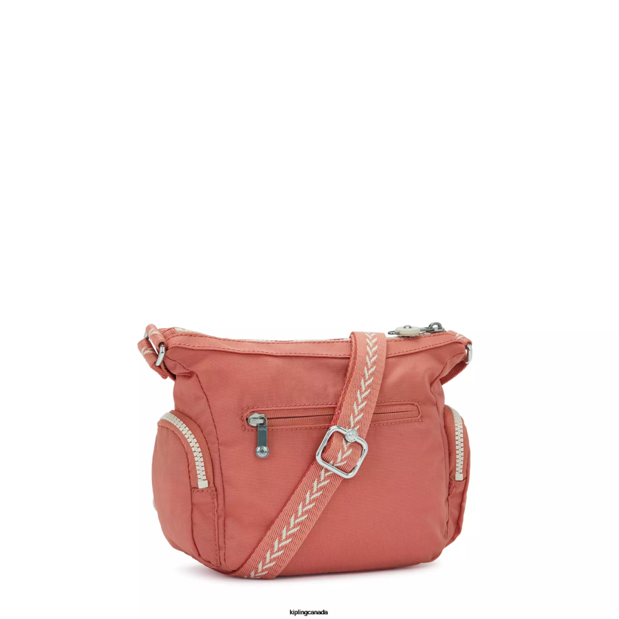 Women Crossbody Bags Kipling Vintage Pink Gabbie Mini Crossbody Bag FHZD23 - Image 5