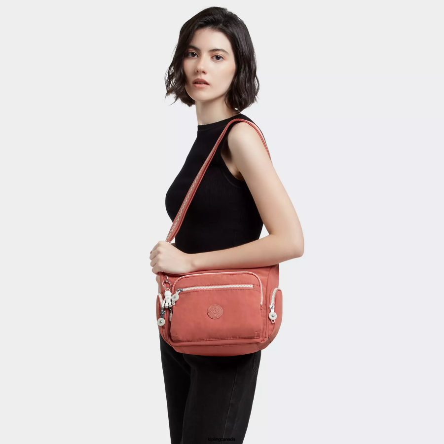 Women Crossbody Bags Kipling Vintage Pink Gabbie Small Crossbody Bag FHZD165 - Image 4