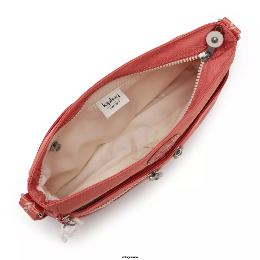 Women Crossbody Bags Kipling Vintage Pink New Angie Crossbody Bag FHZD172 - Image 3