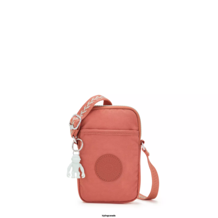 Women Crossbody Bags Kipling Vintage Pink Tally Crossbody Phone Bag FHZD54