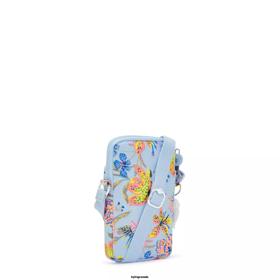 Women Crossbody Bags Kipling Wild Flowers Tally Printed Crossbody Phone Bag FHZD56 - Image 3