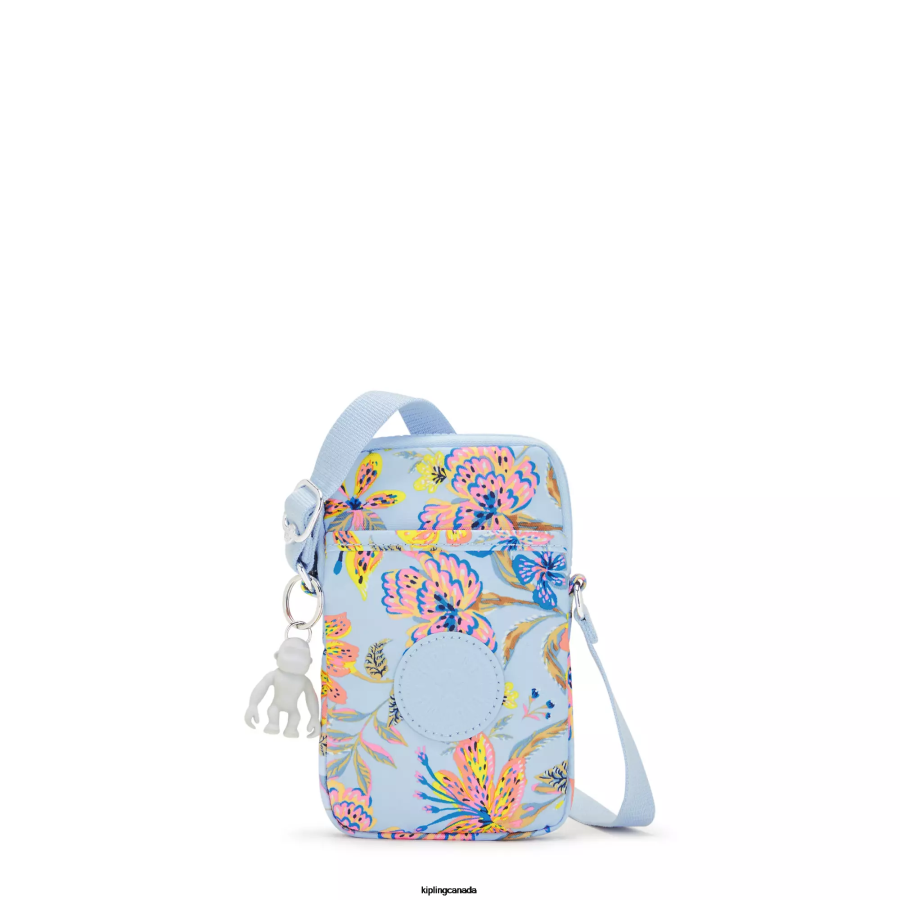 Women Crossbody Bags Kipling Wild Flowers Tally Printed Crossbody Phone Bag FHZD56 - Image 1