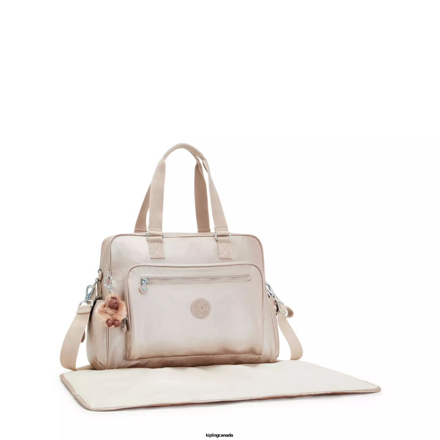 Women Diaper Bags Kipling Quartz Metallic Alanna Metallic Diaper Bag FHZD252 - Image 2