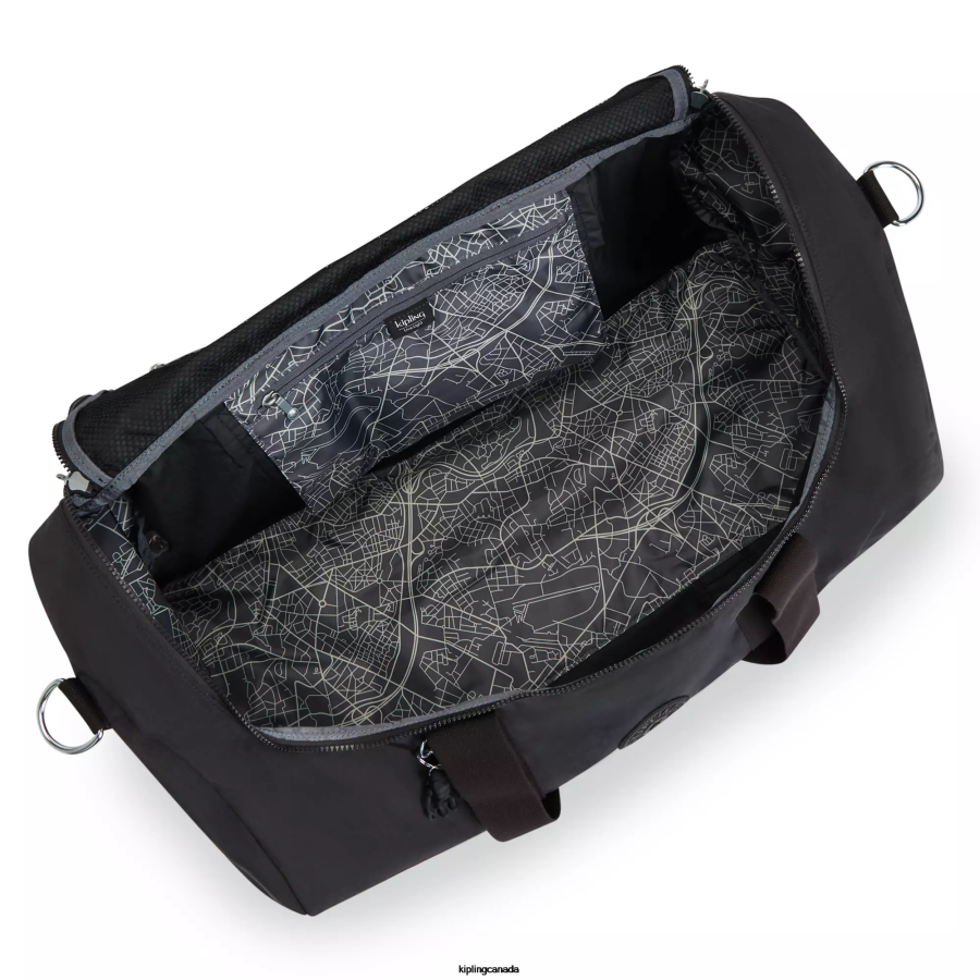 Women Duffle Bags Kipling Black Noir Argus Medium Duffle Bag FHZD332 - Image 3
