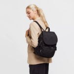 Women Fashion Backpacks Kipling Black Noir City Pack Backpack FHZD352 - Image 4