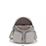Women Fashion Backpacks Kipling Grey Gris Firefly Up Convertible Backpack FHZD401 - Image 3