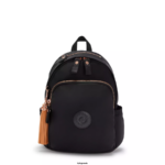 Women Fashion Backpacks Kipling Rose Black Delia Backpack FHZD424