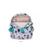 Women Fashion Backpacks Kipling Shadow Palm Print City Pack Printed Backpack FHZD338 - Image 3
