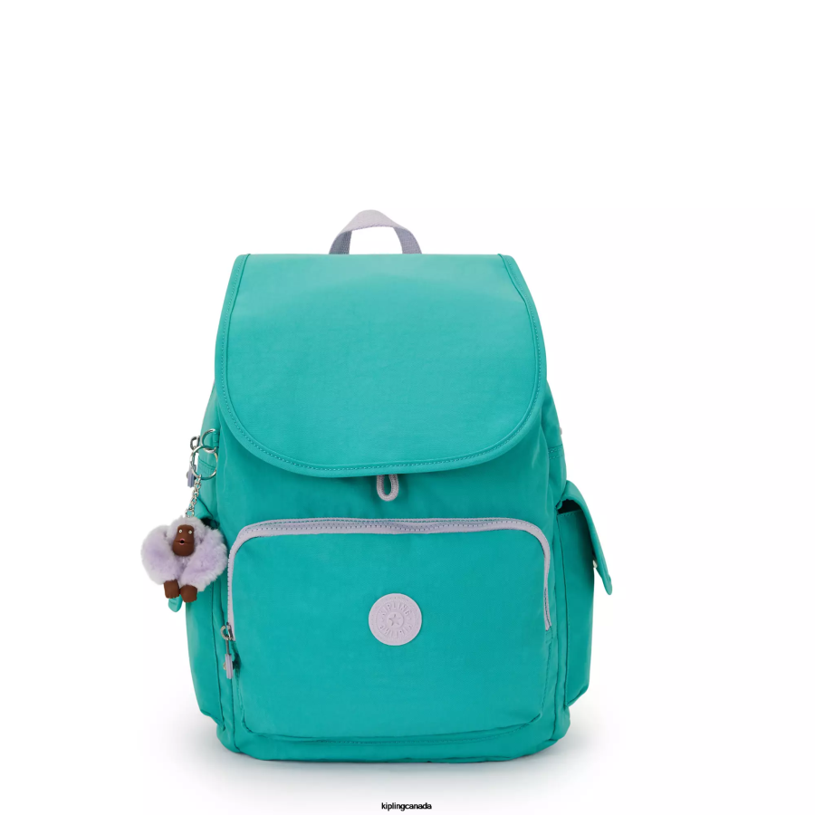 women_fashion_backpacks_kipling_surfer_green_city_pack_backpack_fhzd350.png Women Fashion Backpacks Kipling Surfer Green City Pack Backpack FHZD350 - Image 1