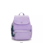 Women Fashion Backpacks Kipling VT Ice lavender City Pack Small Victoria Tang Convertible Backpack FHZD361