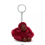 Women Keychains Kipling Beet Red Sven Small Monkey Keychain FHZD677 - Image 2