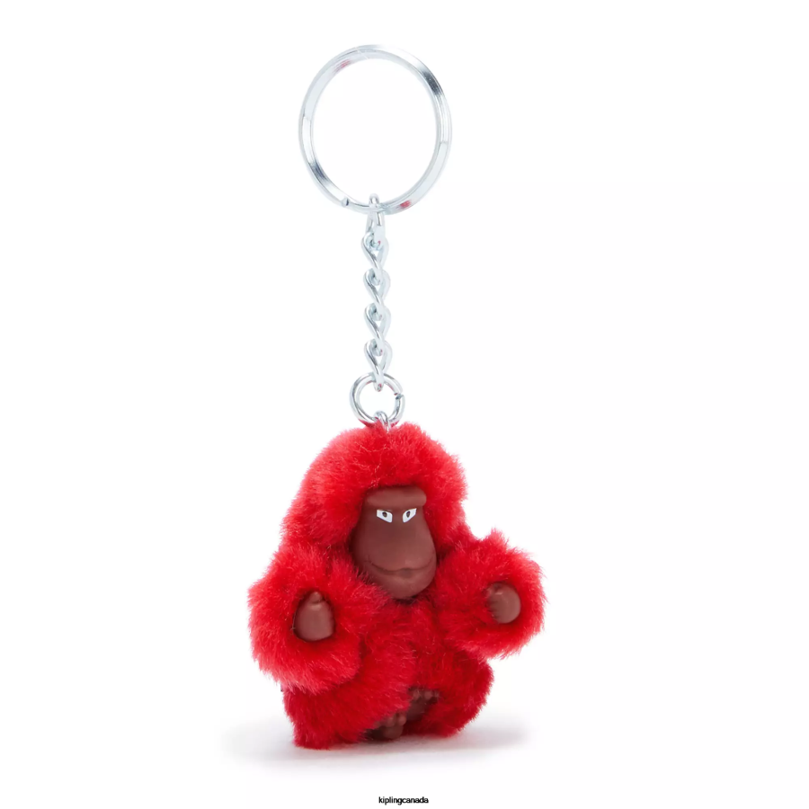 Women Keychains Kipling Cherry Tonal Sven Extra Small Monkey Keychain FHZD721 - Image 3