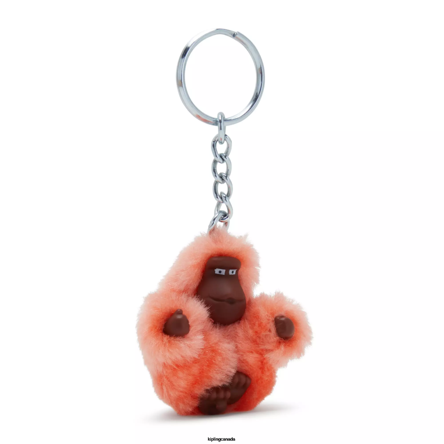 Women Keychains Kipling Cool Coral Sven Extra Small Monkey Keychain FHZD720 - Image 2