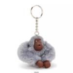 Women Keychains Kipling Dove Grey Sven Small Monkey Keychain FHZD667 - Image 2