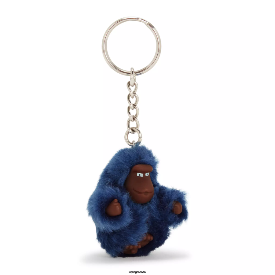 Women Keychains Kipling Polar Blue Sven Extra Small Monkey Keychain FHZD711 - Image 2