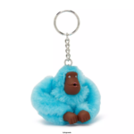 Women Keychains Kipling Sea Blue Sven Small Monkey Keychain FHZD664 - Image 2