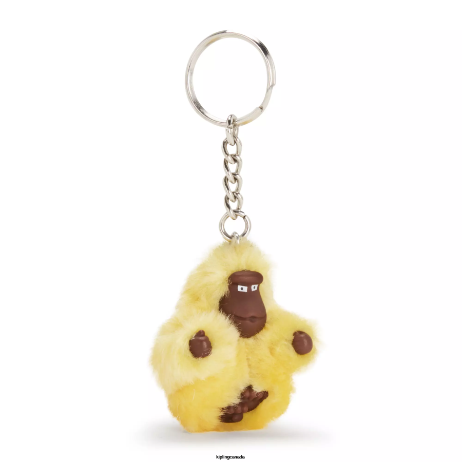Women Keychains Kipling Sunflower Yellow Sven Extra Small Monkey Keychain FHZD702 - Image 2