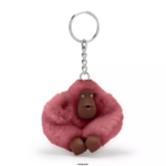 Women Keychains Kipling Sweet Pink Sven Monkey Keychain FHZD696