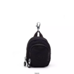 Women Keychains Kipling True Black Seoul Mini Keychain FHZD616