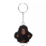 Women Keychains Kipling True Black Sven Extra Small Monkey Keychain FHZD708