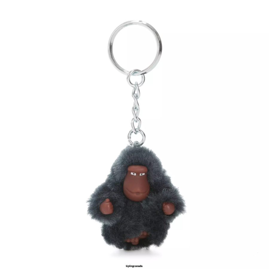 Women Keychains Kipling True Blue Tonal Sven Extra Small Monkey Keychain FHZD719 - Image 1