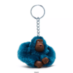 Women Keychains Kipling Twinkle Teal Sven Small Monkey Keychain FHZD680 - Image 2